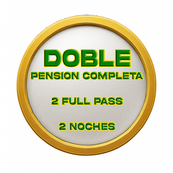 Habitación doble + pension completa + 2 full pass + 2 noches